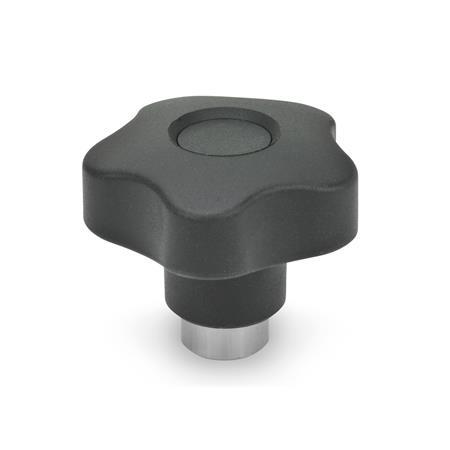 Otto Ganter Safety Star Knob Engaged after Pushing, GN 5337.3